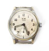 A KM marked Alpina wristwatch, Serial 336681,