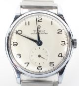 A stainless steel Tudor wristwatch, 33.