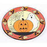 An Old Ellgreable Pottery limited edition 'Halloween' plate by Lorna Bailey, no.