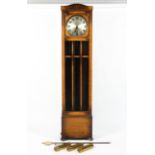 A Successionist style oak longcase clock, early 20th century,