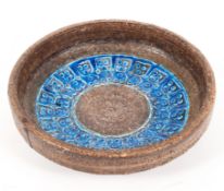 An Aldo Londi for Bitossi 1960's Italian pottery Trifiglio decorated shallow bowl,