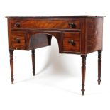 A Victorian mahogany kneehole desk, early 19th Century,