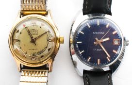 Two mid century gentleman's wristwatches,