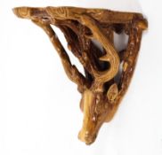 A 19th century pottery stag-shaped wall bracket, late 19th century,