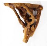 A 19th century pottery stag-shaped wall bracket, late 19th century,