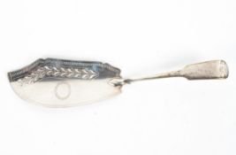 A Georgian sterling silver fish slice. by Charles Fox London 1807, 4.0ozt.