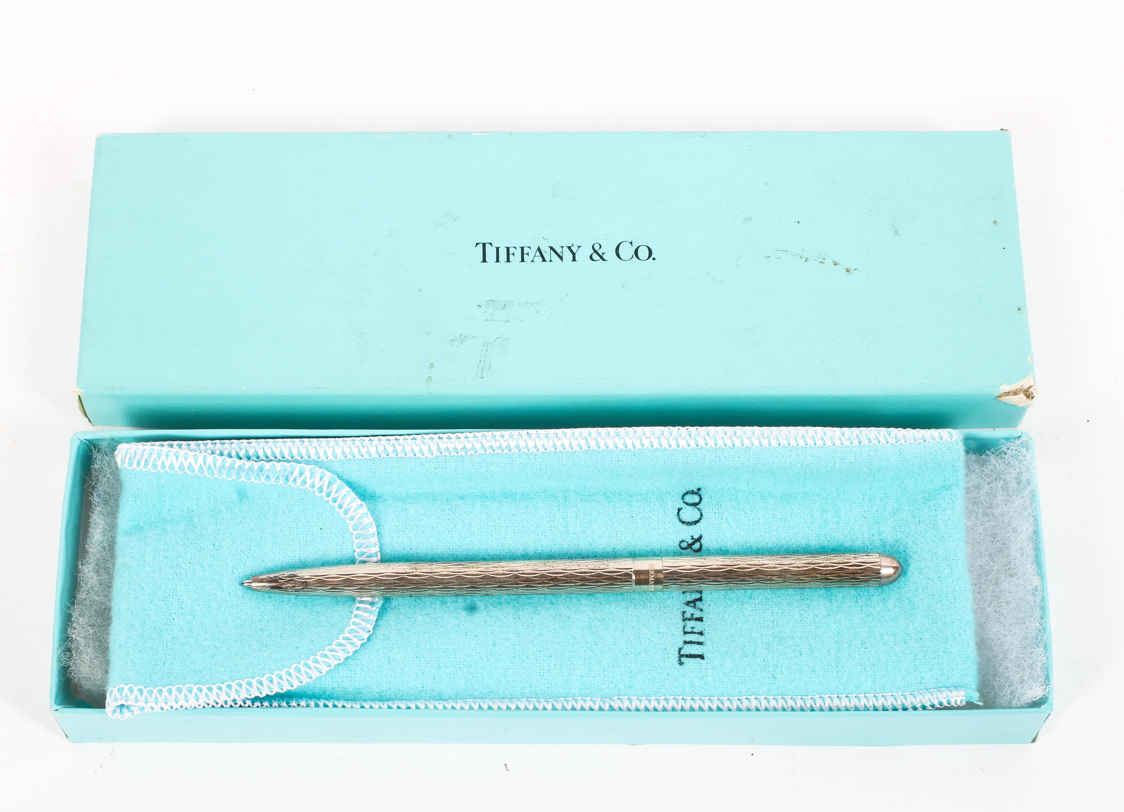 Tiffany & Co, a sterling silver pen marked Tiffany & Co 925 Sterling Germany,