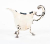 A sterling silver cream jug London, 1902