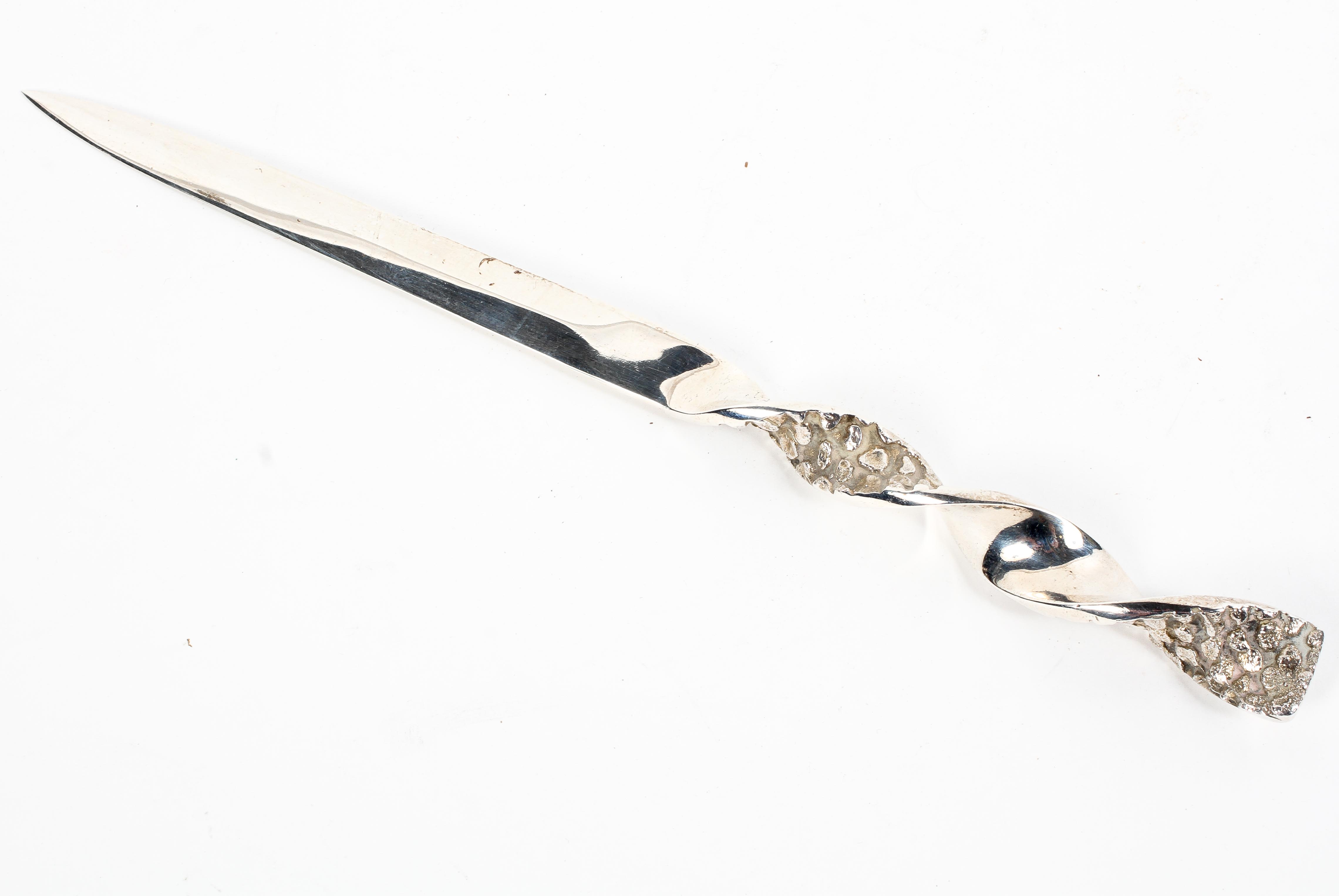 Stuart Devlin, a sterling silver letter opener