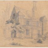 Circle of John Sell Cotman Norfolk school (1782-1842), pencil sketch of Great Gressingham Manor,