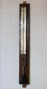 A Short & Mason stick barometer