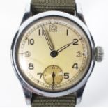 A Lemania ATP base metal wristwatch. 30.