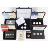Silver coins - Proof sets to include Britain at war,