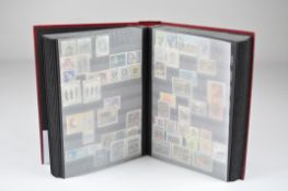 A stamp book containing approximately 1600 Italian stamps, of assorted sizes and designs,