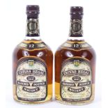 Two bottles Chival Regal blended Scotch Whisky, 12 years old, 75.7cl.