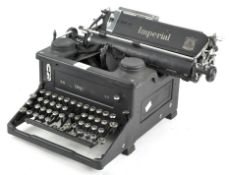 A vintage Imperial type writer,