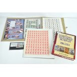 A collection of stamps including 2004 Rule Britannia! set, Gurnsey sheet, first class Emmerdale set,