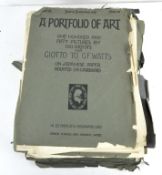 A complete early 20th century collection of a 25-part subscription 'A Portfolio of Art',