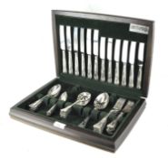A vintage Butler's silver plated canteen of cutlery,