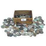 A selection of assorted world coinage,