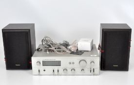 An Eagle A8500 Stereo Amplifier, made in Korea,