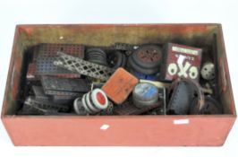 An assortment of vintage Meccano,