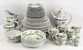 A Royal Doulton "Tonkin" pattern part tea and dinner service,