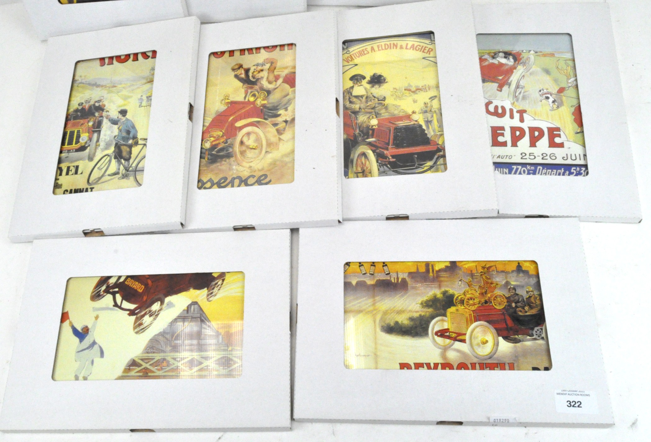 Ten modern framed prints, each with a print of a French early 20th century advertising poster, - Image 2 of 3