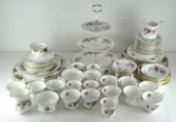 A selection of Royal Albert tea and coffee services, including Old Country Rose,