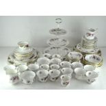 A selection of Royal Albert tea and coffee services, including Old Country Rose,