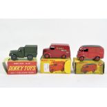 Three Dinky diecast vehicles includng 455 Trojan Van 'Brooke Bond Tea',