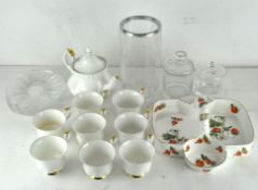 A Royal Albert Val Do'r part tea set together with other ceramics and mixed glassware