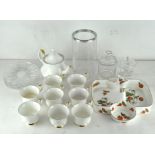 A Royal Albert Val Do'r part tea set together with other ceramics and mixed glassware