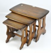 An Ercol nest of three tables,