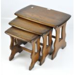 An Ercol nest of three tables,