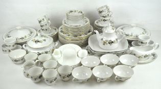 An extensive Royal Doulton 'Larchmont' pattern tea and dinner service, to include tureens, ramekins,