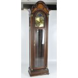 A contemporary long case clock by "Pearl" with striking movement,