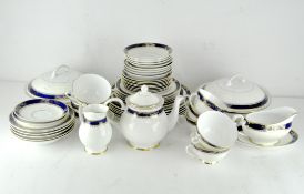 A Royal Grafton Viceroy tea and dinner service, including dinner plates, tea cups & saucers