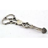 A pair of late 18th/early 19th century Georgian silver sugar tongs by Henry Plumpton,