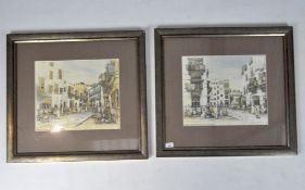 Two Spencer Tart limited edition prints of Middle Eastern scenes