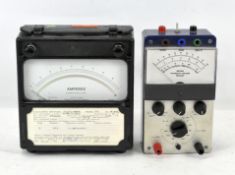 A Sangamo Weston Ltd amperes meter, model S103, together with another similar