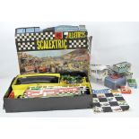 A Tri-ang Scalextric model motor racing set, in the original box, unchecked whether complete,