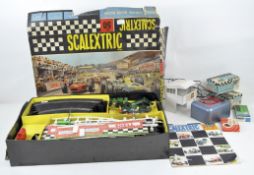 A Tri-ang Scalextric model motor racing set, in the original box, unchecked whether complete,