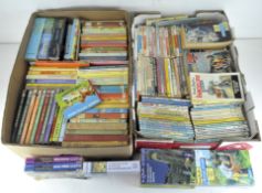 Two boxes of assorted books, mostly Enid Blyton,