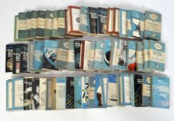 Two boxes containing a large selection of Pelican and Penguin books