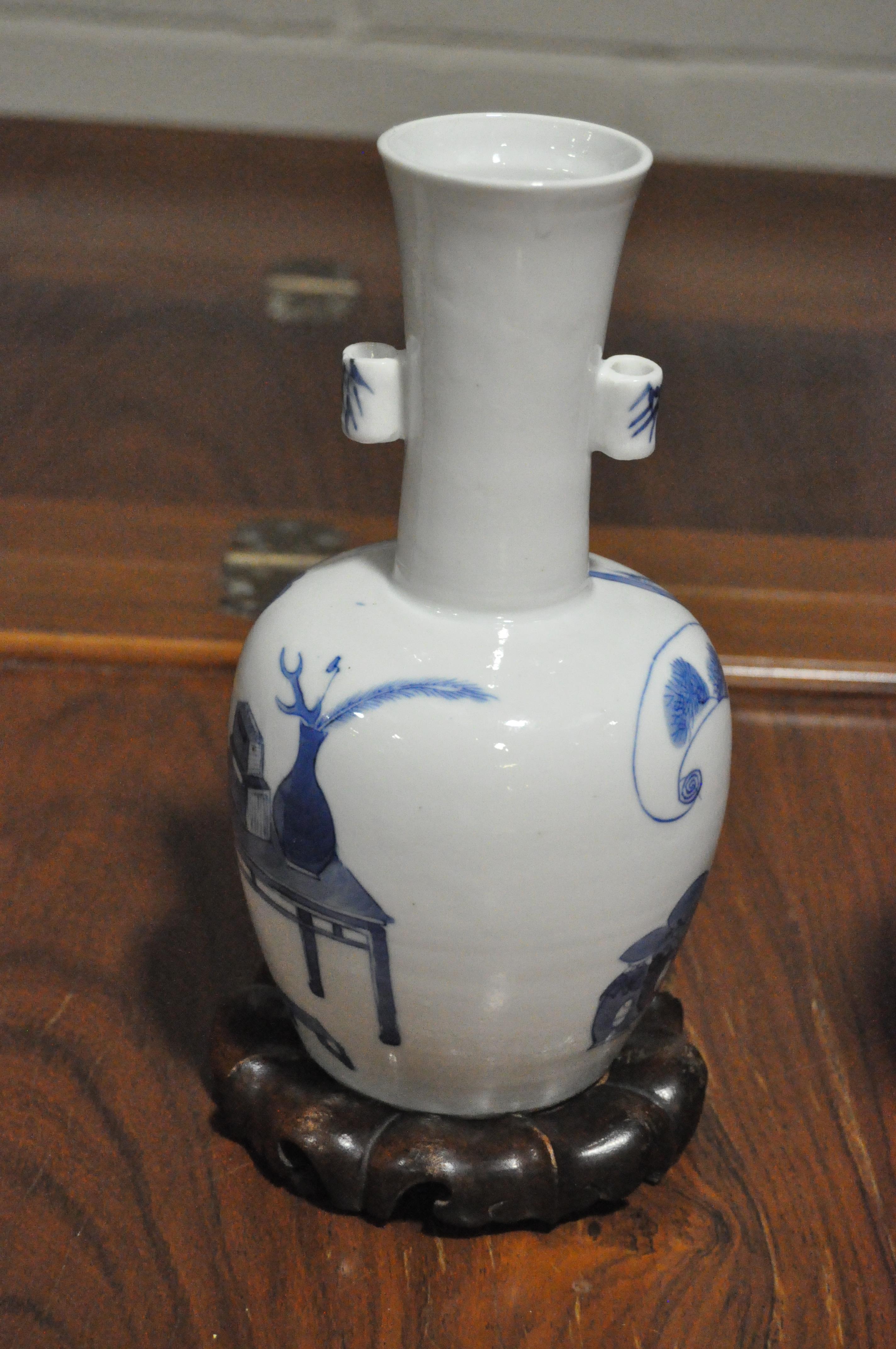 Two 20th century blue and white Chinese vases, - Image 4 of 24