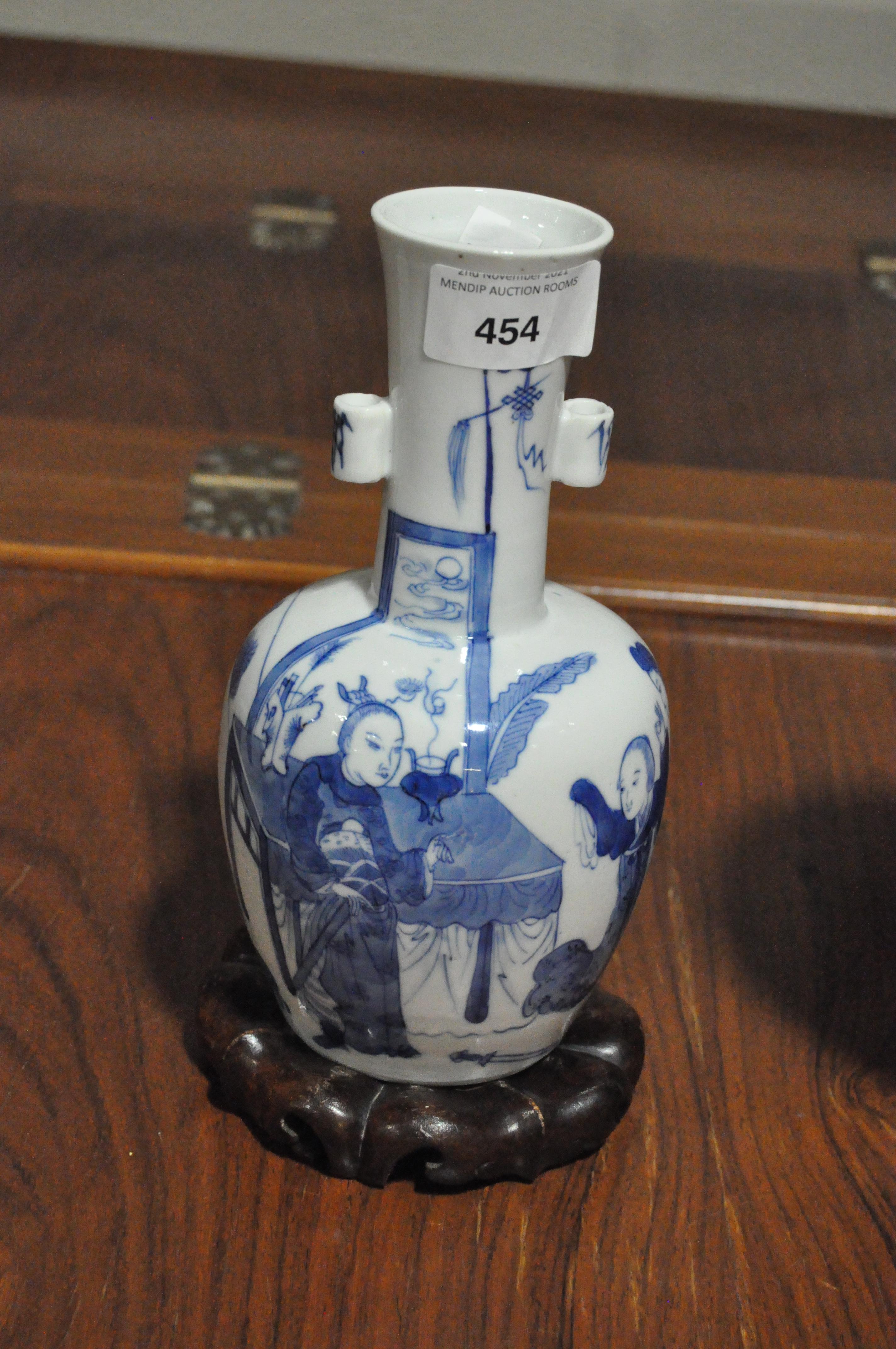 Two 20th century blue and white Chinese vases, - Image 2 of 24