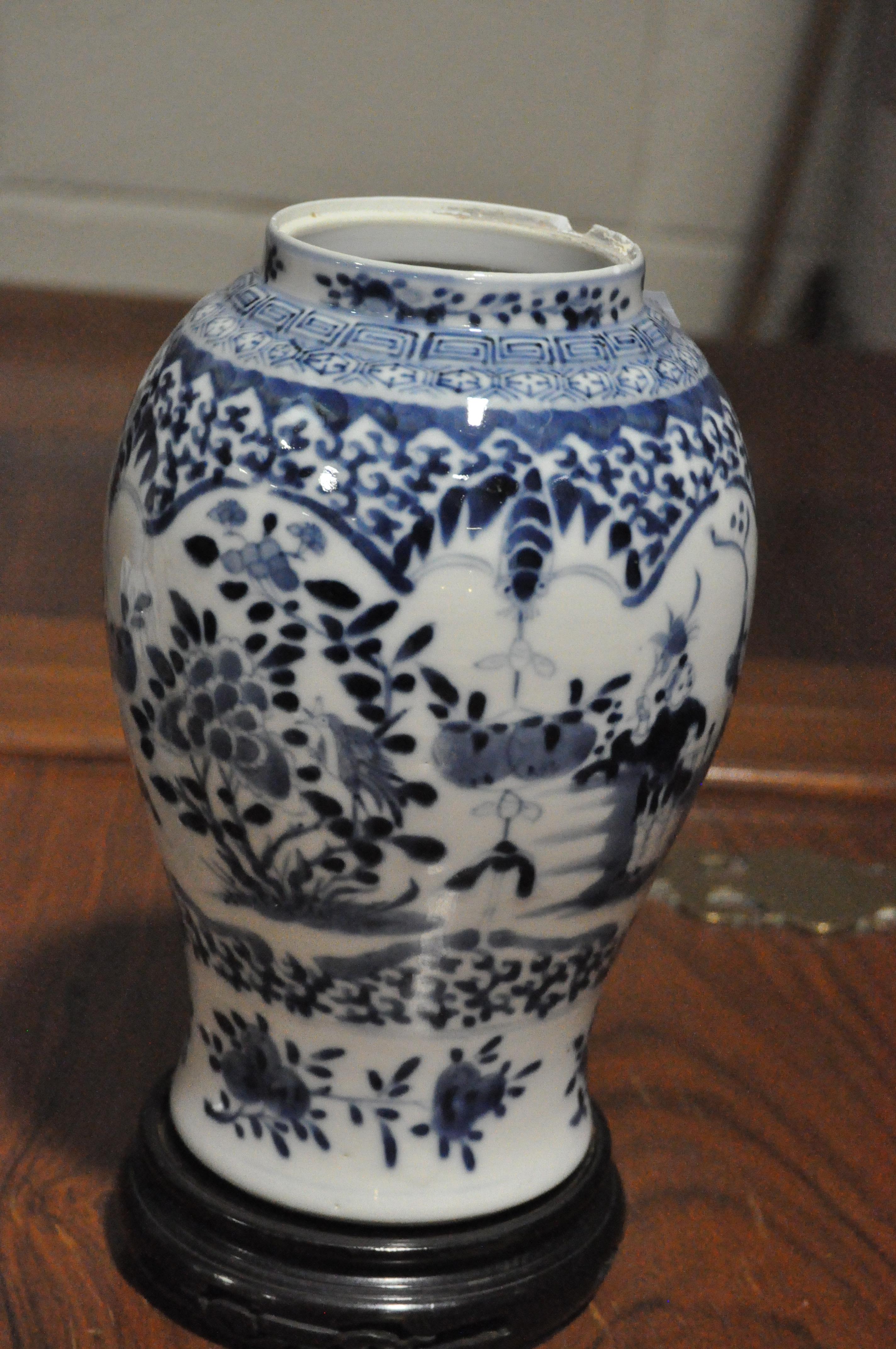 Two 20th century blue and white Chinese vases, - Image 14 of 24