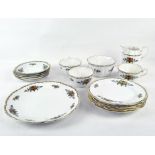 A 'Crown Chateau' china part tea service including cups, saucers and plates