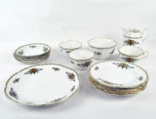 A 'Crown Chateau' china part tea service including cups, saucers and plates